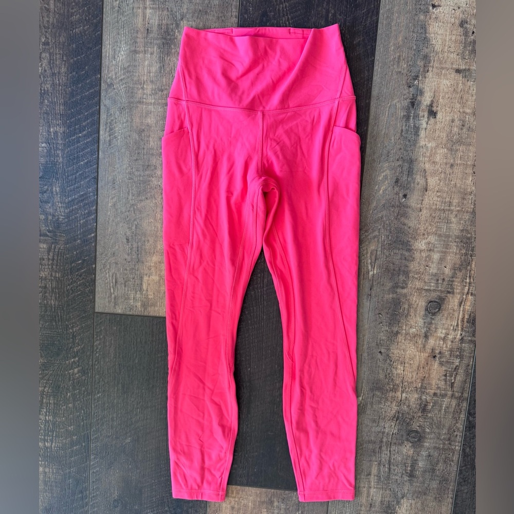 Lululemon Align HR Pant 25” with Pockets Pink Size 4